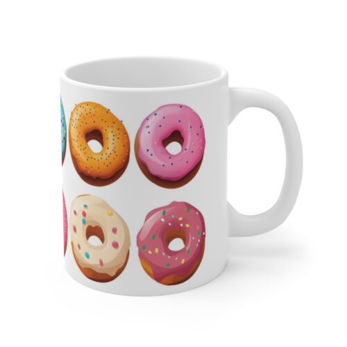 Indulge in Delight: Donut-Lover's Paradise 11oz Coffee Mug