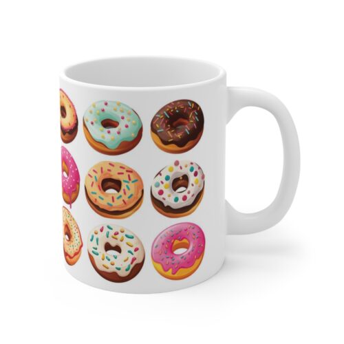 Indulge in Delight: Donut-Lover's Paradise 11oz Coffee Mug