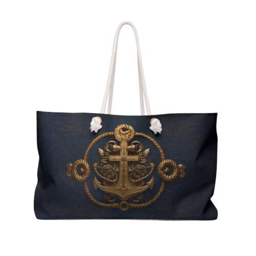 Weekender Bag - Naval Theme on Navy Blue