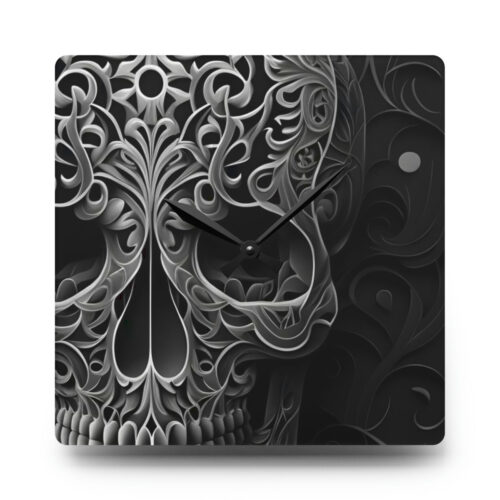 Skull Wall Clock