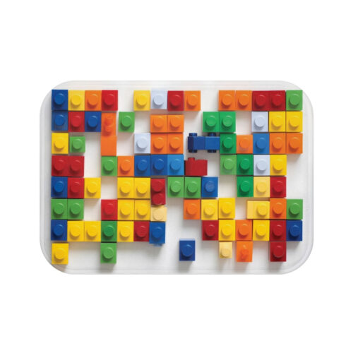 Funny "Pain-Free" Building Block Bath Mat – Colorful Toy Brick Decor