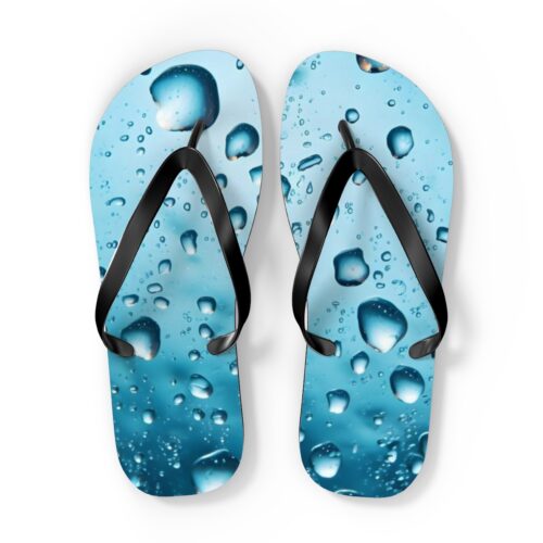 Aqua Flip Flops - Cool Beach Sandal with 'Water Drops' Design