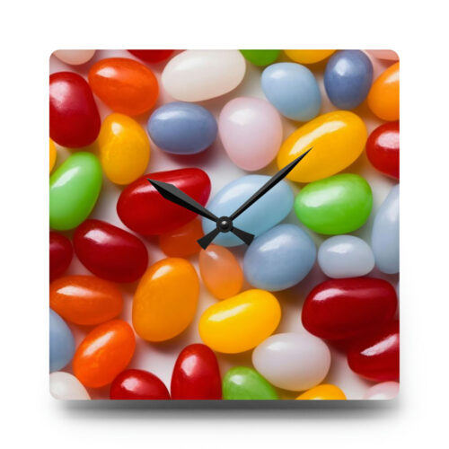 Acrylic Wall Clock - Jelly Beans