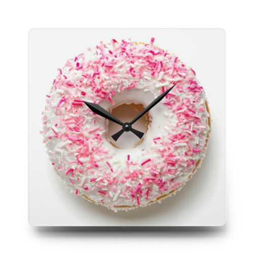 Donut Acrylic Wall Clock