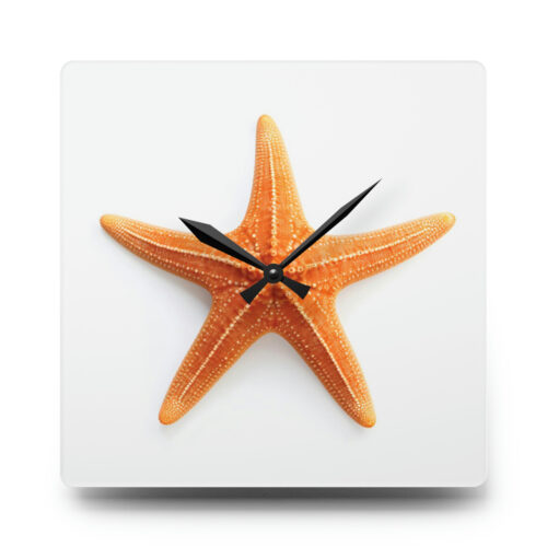Starfish Acrylic Wall Clock