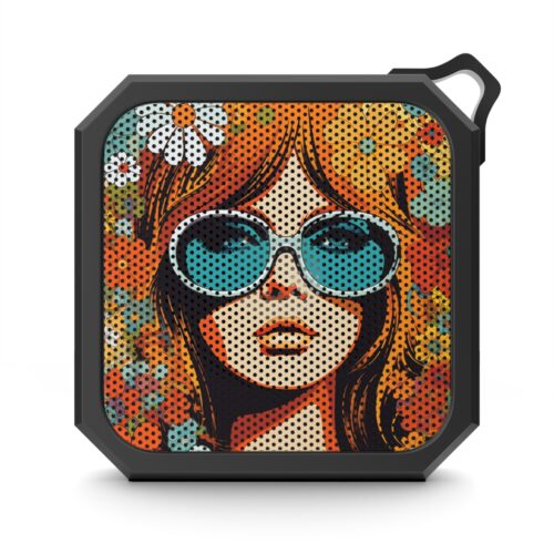 Outdoor Bluetooth Speaker - Retro 60's Flower Child Design