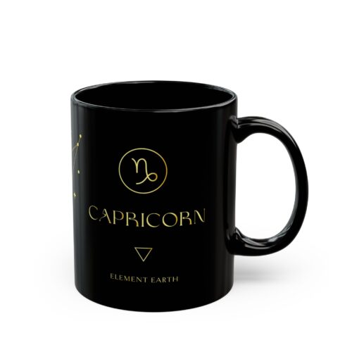 Signs of the Zodiac - Capricorn - 11oz & 15oz Black Mug