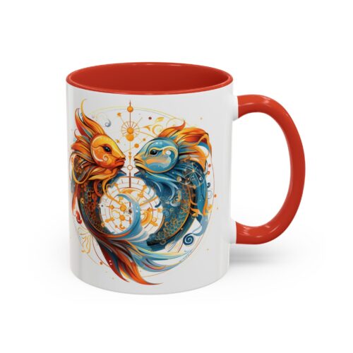 Signs of the Zodiac - Pisces - 11oz & 15oz Accent Coffee Mug