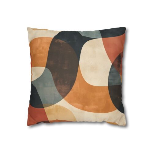 Earth Vibes Faux Suede Square Pillowcase
