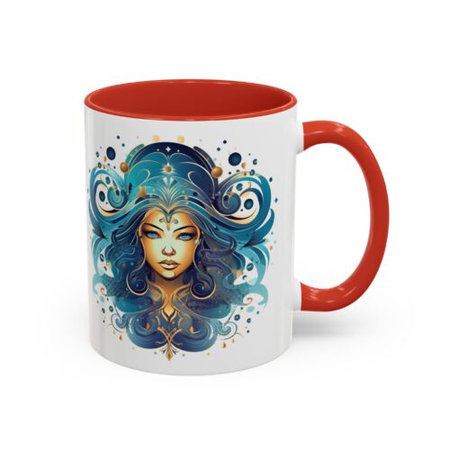 Signs of the Zodiac - Aquarius - 11oz & 15oz Accent Coffee Mug