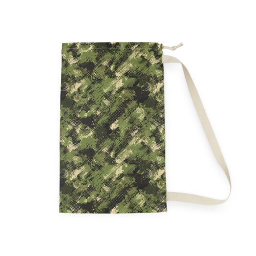 Camo Digital Laundry Bag — Military-Style Camouflage Hamper