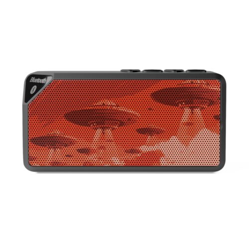 Jabba Bluetooth Speaker - Retro Red Flying Saucer Grill