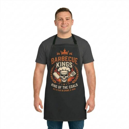 Barbecue Kings Apron — Men’s BBQ Grill Master Apron