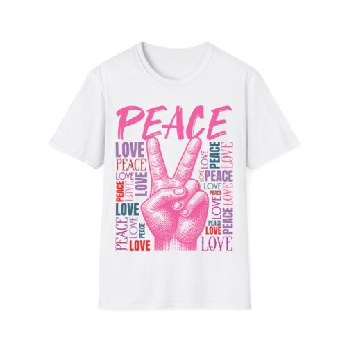 Peace & Love T-Shirt — Retro Text-Based Design