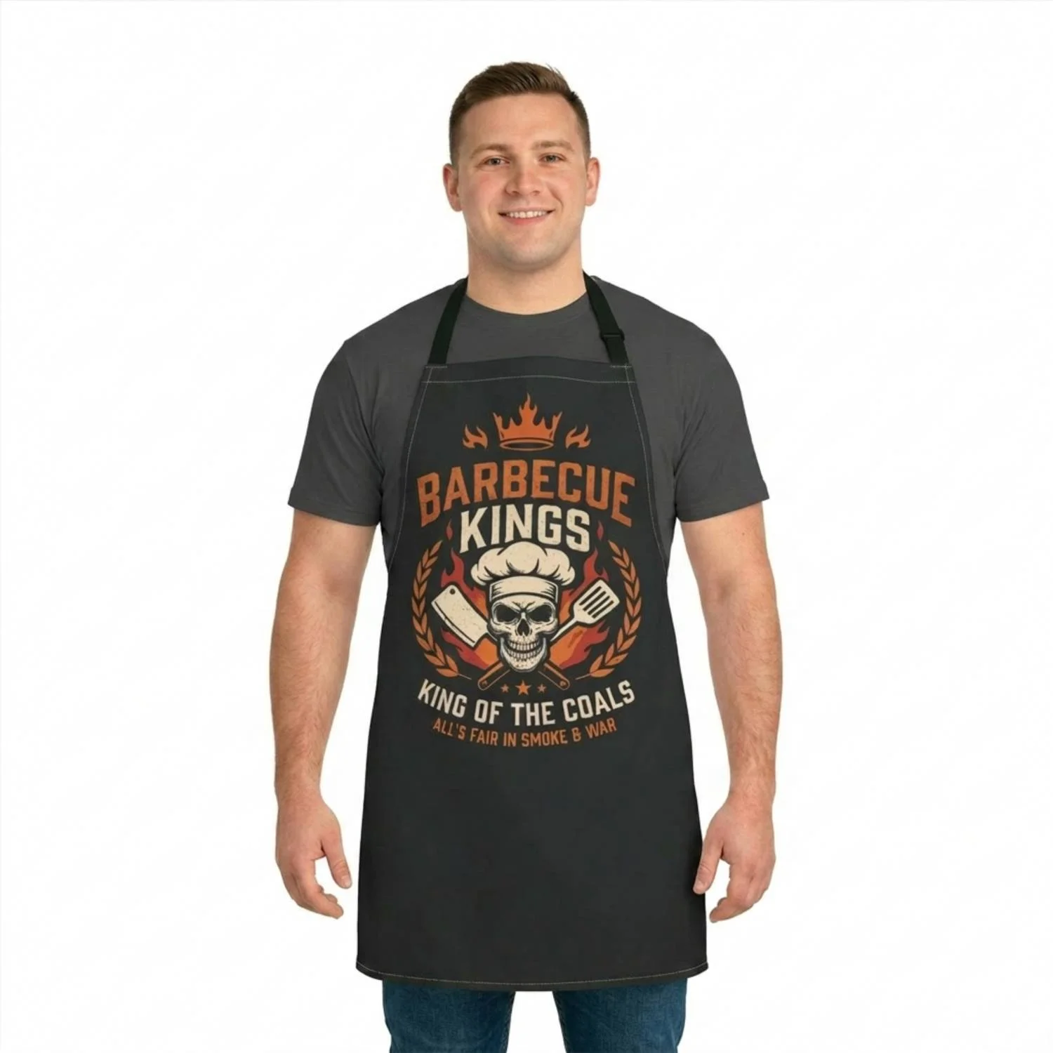 Barbecue Kings Apron — Men’s BBQ Grill Master Apron